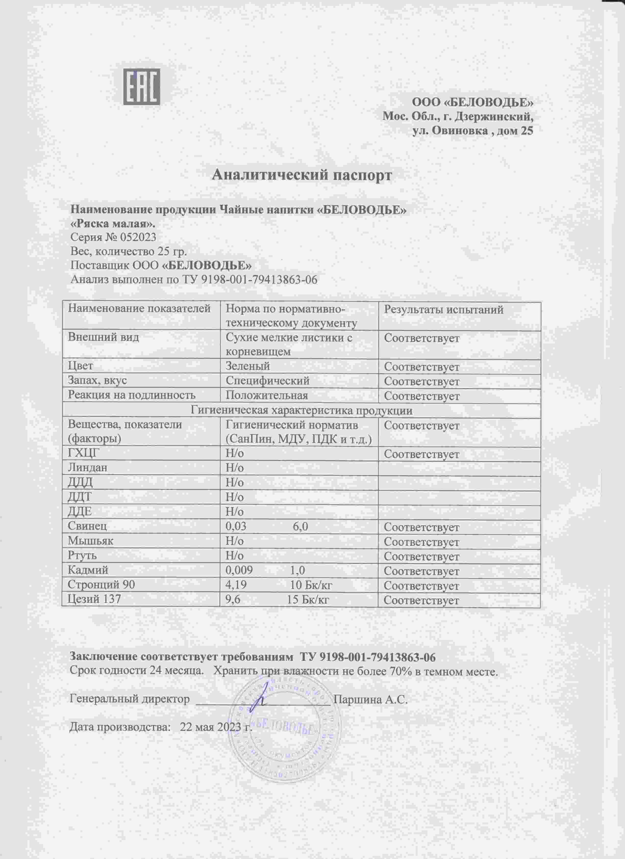 Паспорт №052023